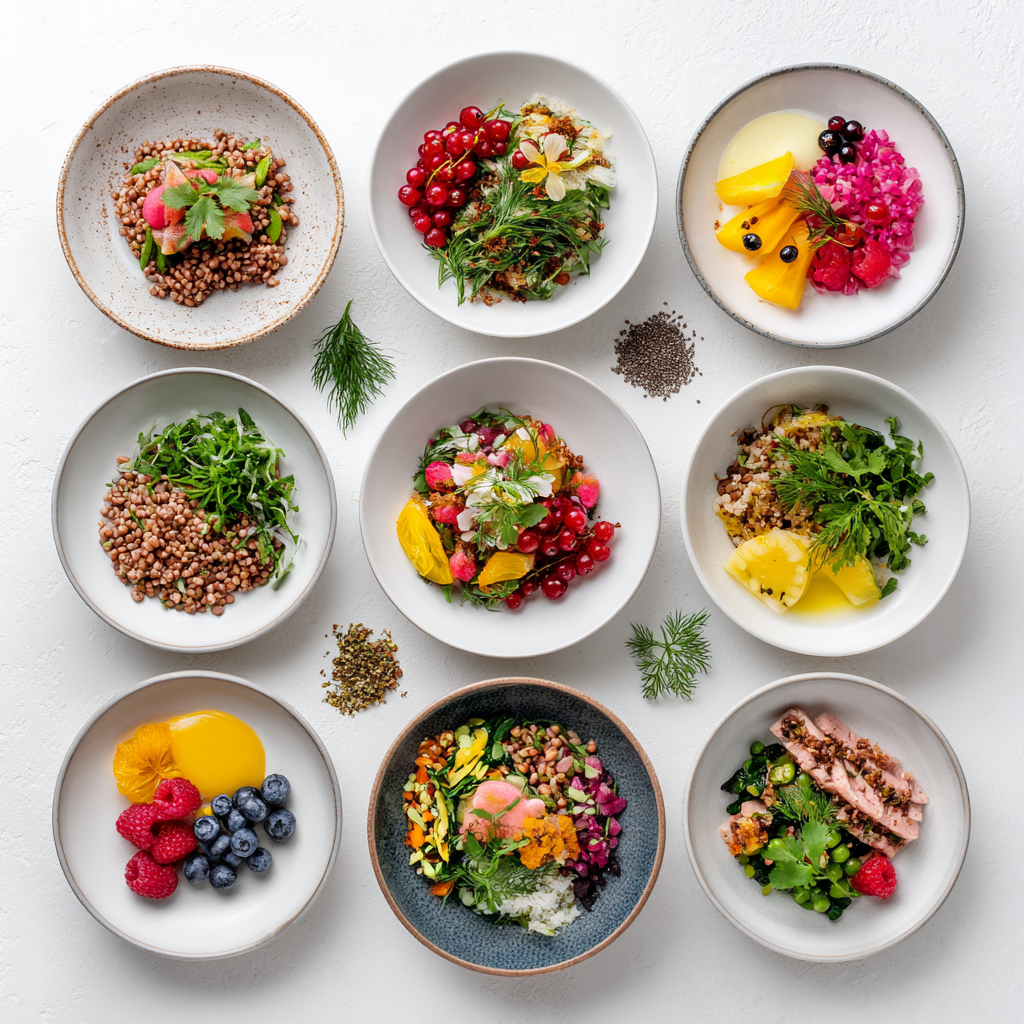 Різноманітна здорова їжа